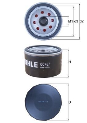 KNECHT OC 467 Ölfilter für AIXAM,ALFA ROMEO,ALPINE,ARO,BELARUS,DACIA,HOREX MOTOR