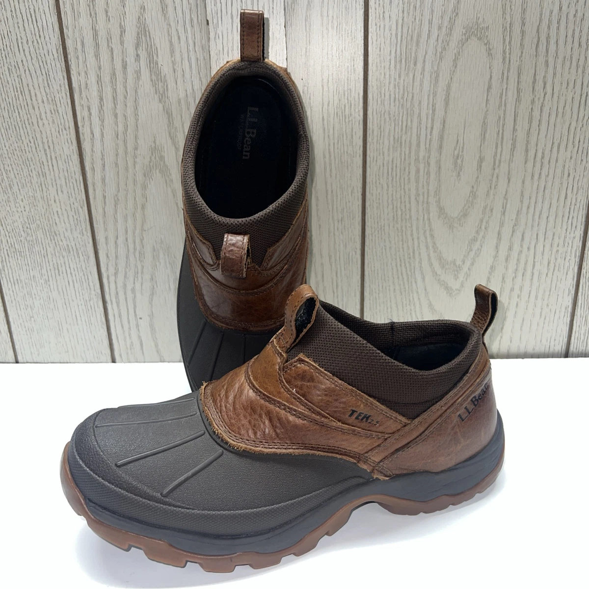 LL Bean Storm Chaser Tek 2.5 Mens 13 Brown Slip On Rubber  display picture 1