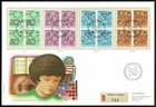 SG57 SWITZERLAND 1988 Registered FDC Pro Juventute Children multiples of 4