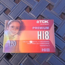New Sealed TDK Premium Hi8 120 mins