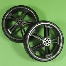 Genuine Powakaddy CT Rear Gun-Metal Wheels (Pair) Brand New