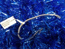 Sterling silver moissanite tennis bracelet 7  long