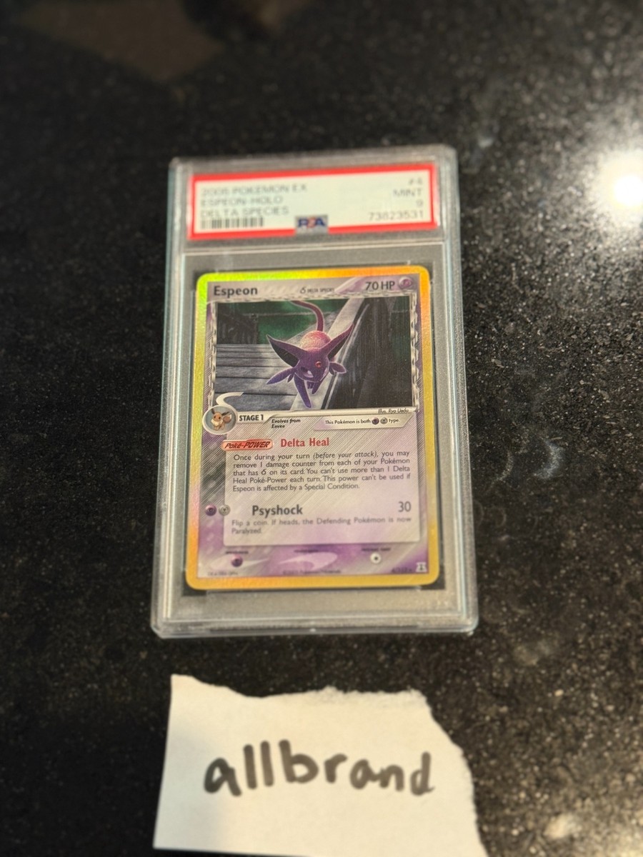 2005 Pokemon EX Delta Species Espeon Holo #4 PSA 9 Mint | eBay