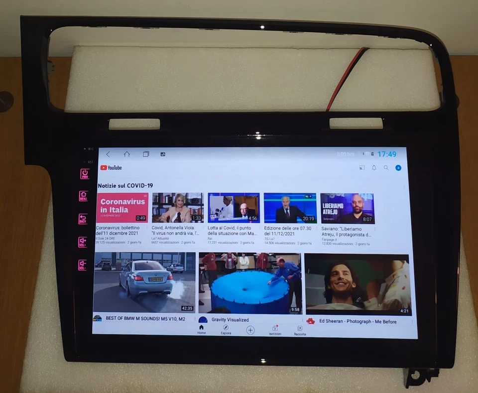 Autoradio VW Golf 7 7.5 CarPlay Android 14 Wi-Fi 5G QLED RDS DSP GPS TPMS 8+128 - Immagine 3 di 4