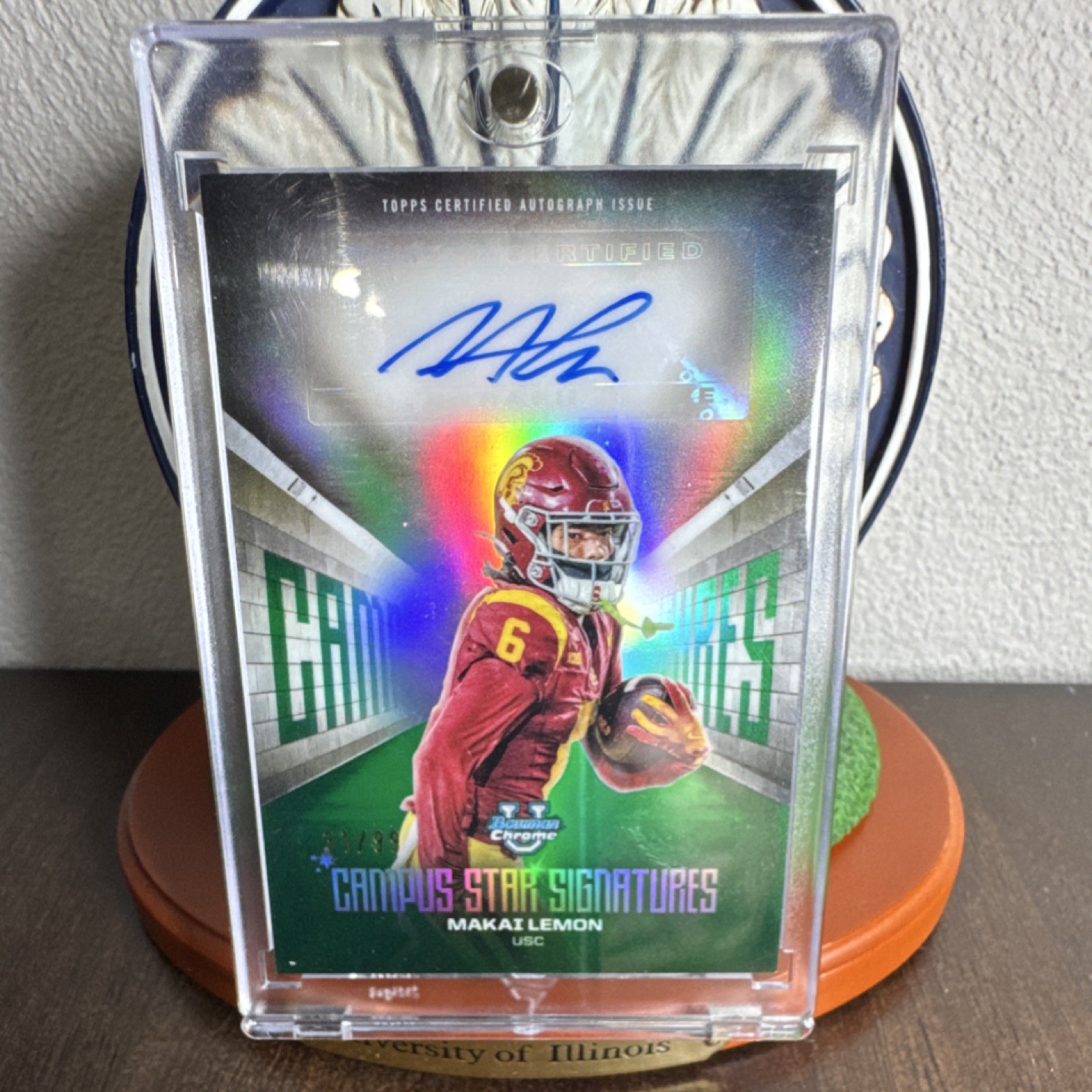 2025 Bowman Chrome Campus Star Signatures Green Makai Lemon Auto RC /99 USC 🔥