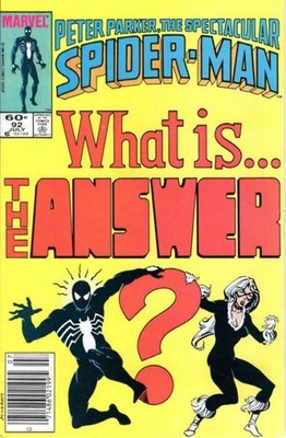 Spectacular Spider-Man #92 (1984) 1st full app. The Answer in 8.5 Very Fine+ ...