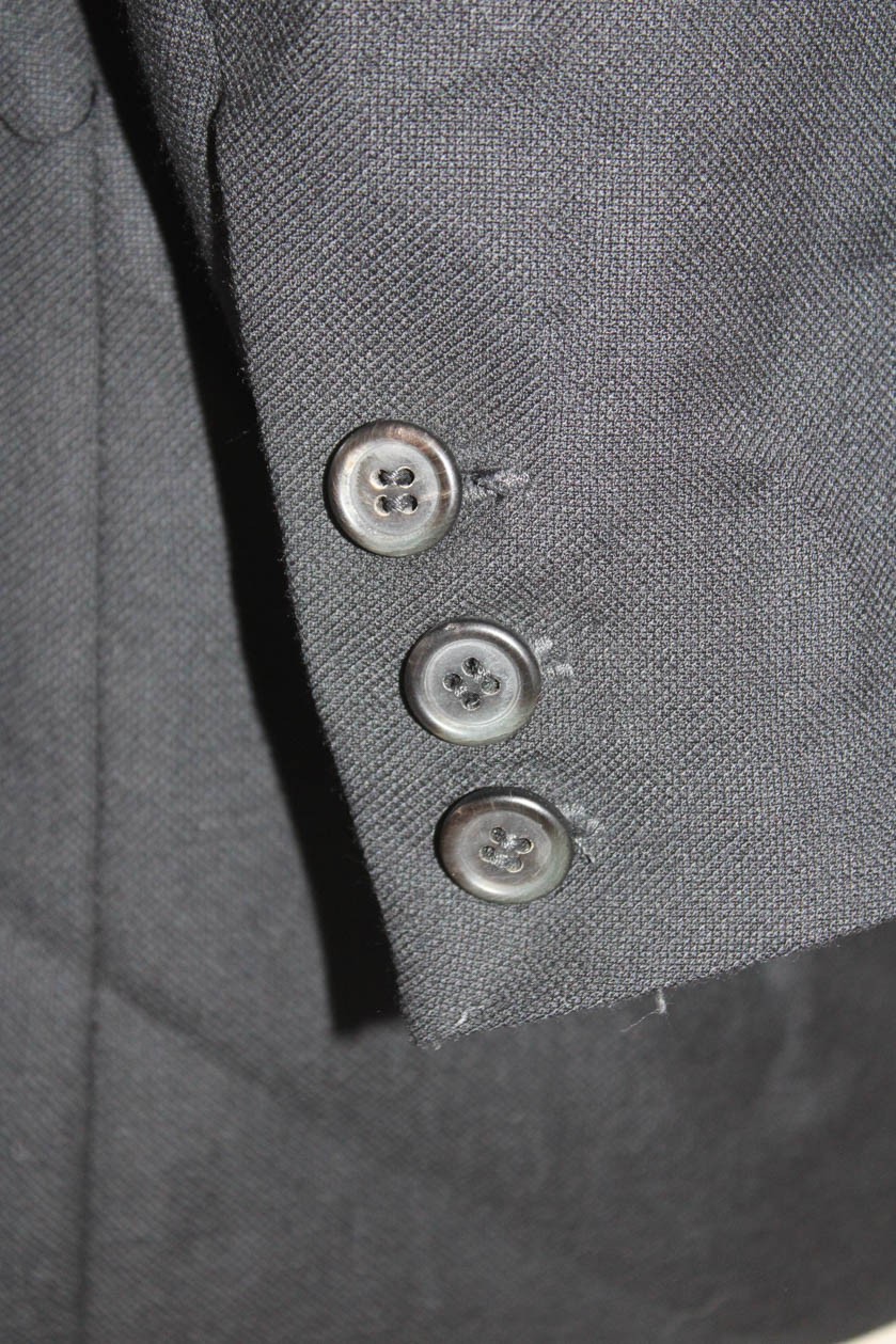 Prada Mens Wool Solid Single Breasted Lightweight… - image 5