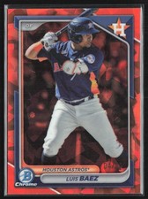Luis Baez 2024 Bowman Chrome Sapphire Orange /25 #BCP-248 Houston Astros