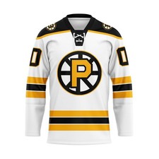 Providence Bruins Personalized 2025/26 White Lace Hockey Shirt Fan Gear