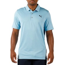 PUMA Men's Performance Polo Shirt - LIGHT BLUE Select Size: S-XXL FAST SHIP