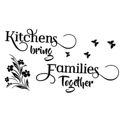 Kitchens Bring Families Together Kitchen Wall Decor Stickers Vinyl Art Mural