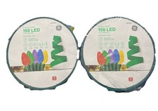 2x GE Energy Smart 150 C6 Multicolor Faceted Lights on Reel New
