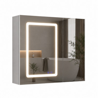 LED Spiegelschrank Badezimmer Badschrank mit Spiegel Antibeschlag Touch LED