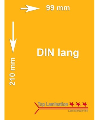 10 Blatt hell orange sonne 250 g/m² DL (99x210mm) Tonpapier bedruckbar Farbpapie