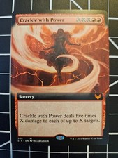 MTG / Crackle with Power (Extended Art) / Strixhaven / NM, Near Mint