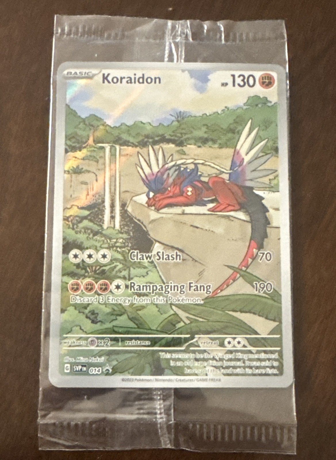 Koraidon 014 Sv: Scarlet & Violet Promo Cards Holo SEALED