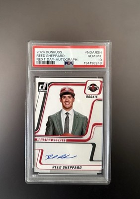 2024-25 Panini Donruss - Next Day Autographs Reed Sheppard #NDA-3 