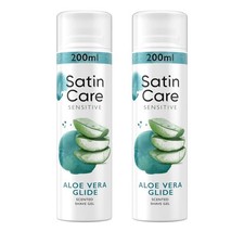 Satin Care Sensitive Aloe Vera Glide Shaving Gel for Women, 2 x 200ml Twin Pack  39.98 per litre