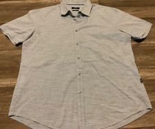 HUGO BOSS MARCO 2 SHORT SLEEVE COLLARED BUTTON UP SLIM FIT SHIRT  MENS XL 