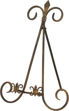 Metal Scroll Display Easel Tabletop Easel with Foldable Stand, Display Stand 11"