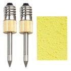 2 Pcs Soldering Iron Tip with Sponge E10 Interface Welding Tips USB5983