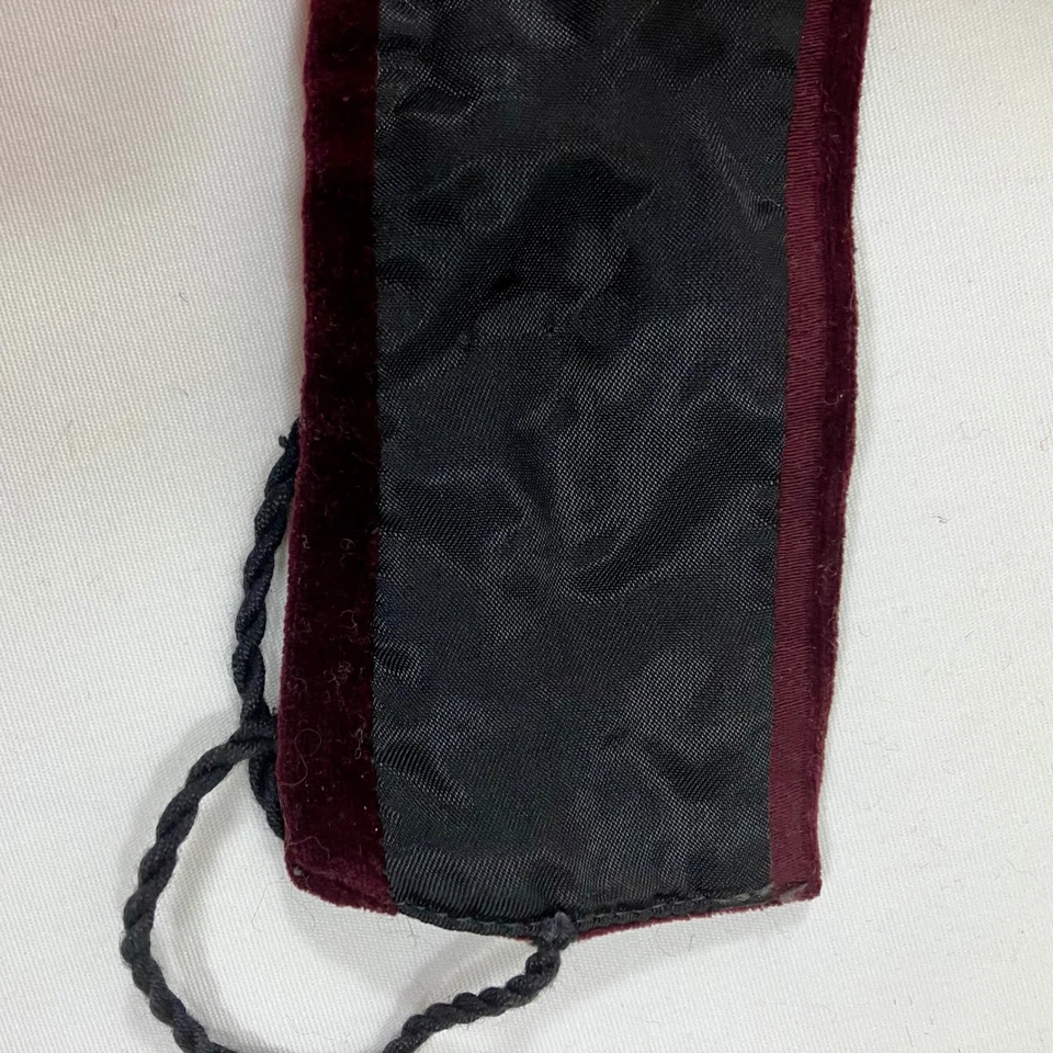 Cinturón Para Mujer M Terciopelo Carmesí Cuentas Azul Dorado Floral Corbata Cintura Boho Festival Foto 4 de 4