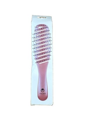 Calista Smoothie Hair Brush De-tangle Smooth Style Flexible Lightweight Pink