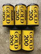 5 Kodak Gold 200 24 Exposure Color Negative 35mm Film