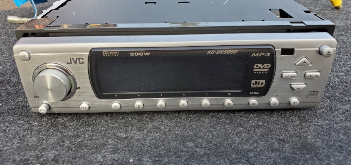 JVC 1DIN DVD/CDレシーバー KD-DV5000 24bitDAC JVC KD-DV5000 1DIN Car Audio CD DVD Player Deck 96kHz/24bit DAC