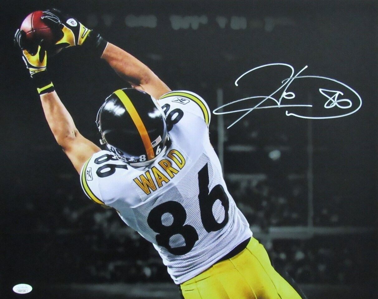 Hines Ward Autographed Signed 16x20 Photo Pittsburgh Steelers JSA 179777 