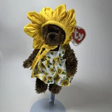 Ty Attic Treasures Collection SUSANNAH Sunflower Bear 1993 VINTAGE COLLECTIBLE 