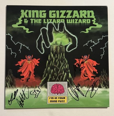 KING GIZZARD & WIZARD LIZARD THE FULL BAND SIGNED VINYL ALBUM LP AUTOGRAPHED COA