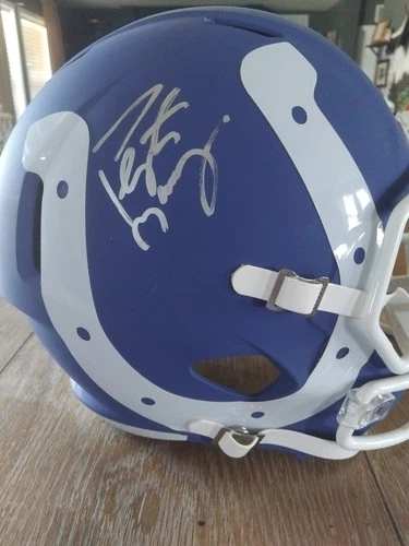 🔥🔥Peyton Manning Signed Full Size Rep Amp Helmet Indianapolis Colts Fanatics