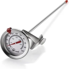 KT THERMO Candy/Deep Fry Thermometer with Instant Read,Dial 12-Inch, 1-pack 