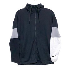 Nike Dri Fit Womens XS Full Zip Colorblock Mesh Sleeve Jacket Hoodie Athleisure