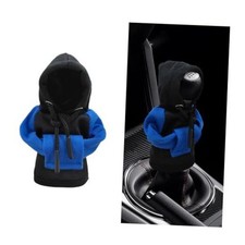 Car Gear Shift Cover, Fashionable Hoodie Vehicle Shift Knob, Blue  Black