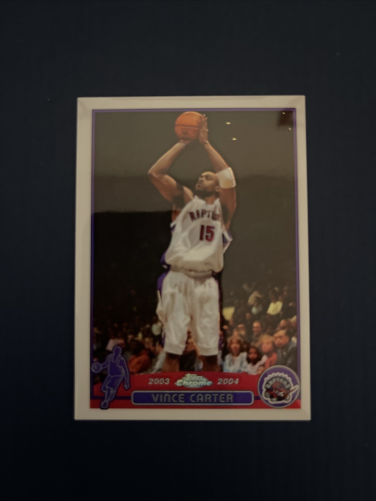 2003-04 TOPPS CHROME VINCE CARTER REFRACTOR #15