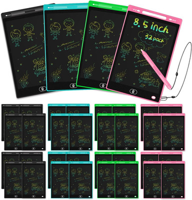 32 Pack LCD Writing Tablet 8.5 Inch with Attached Pen and String for Kids, Toddl