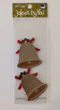 MINI Christmas Holiday Bells Jolee's By You Scrapbooking Embellishments