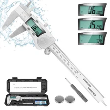 Digital Caliper Measuring Tool IP54 Waterproof Electronic Micrometer Caliper ...