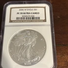 2006 W American 1 Oz Silver Eagle Proof Coin $1 NGC PF70 Ultra Cameo