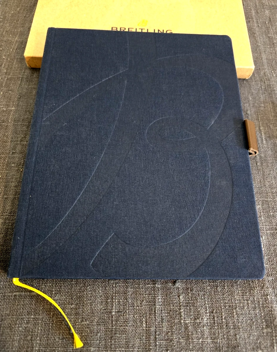 CUADERNO ORIGINAL BREITLING/CUADERNO/TAPERBACK/NUEVO/AZUL/PORTA BOLÍGRAFO/SORTEO!