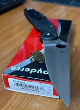 Spyderco Police 4 C07PBK4 Folding Knife 4.38" VG-10 Blade Black FRN UNUSED