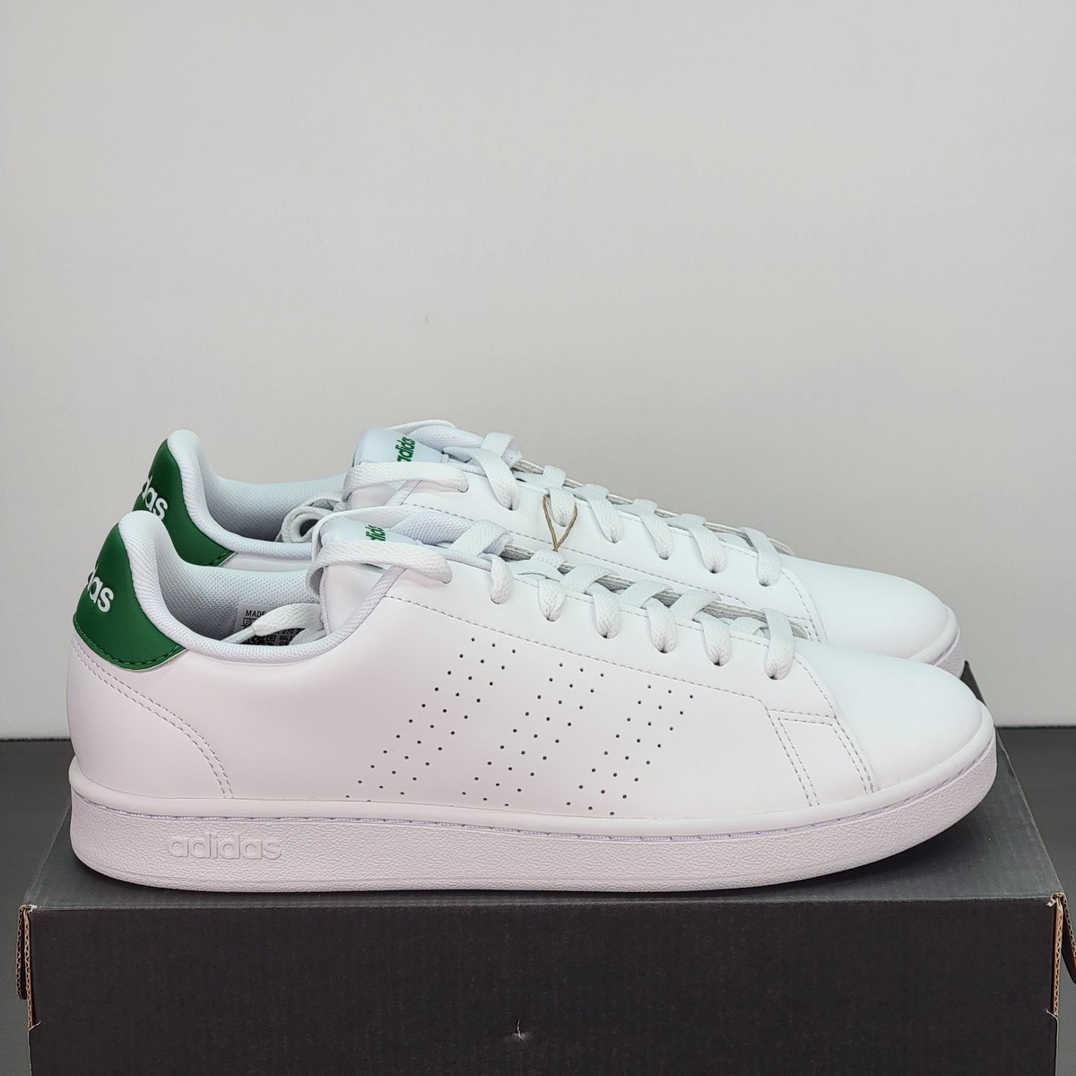 NEW Adidas Advantage White Green Mens Athletic Low Top Shoes Size 9.5 GZ5300 Adidas Advantage White Green Mens Athletic | Mercari main image 4