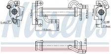 Kühler, Abgasrückführung Stahl 989400 NISSENS für IVECO DAILY V Kasten