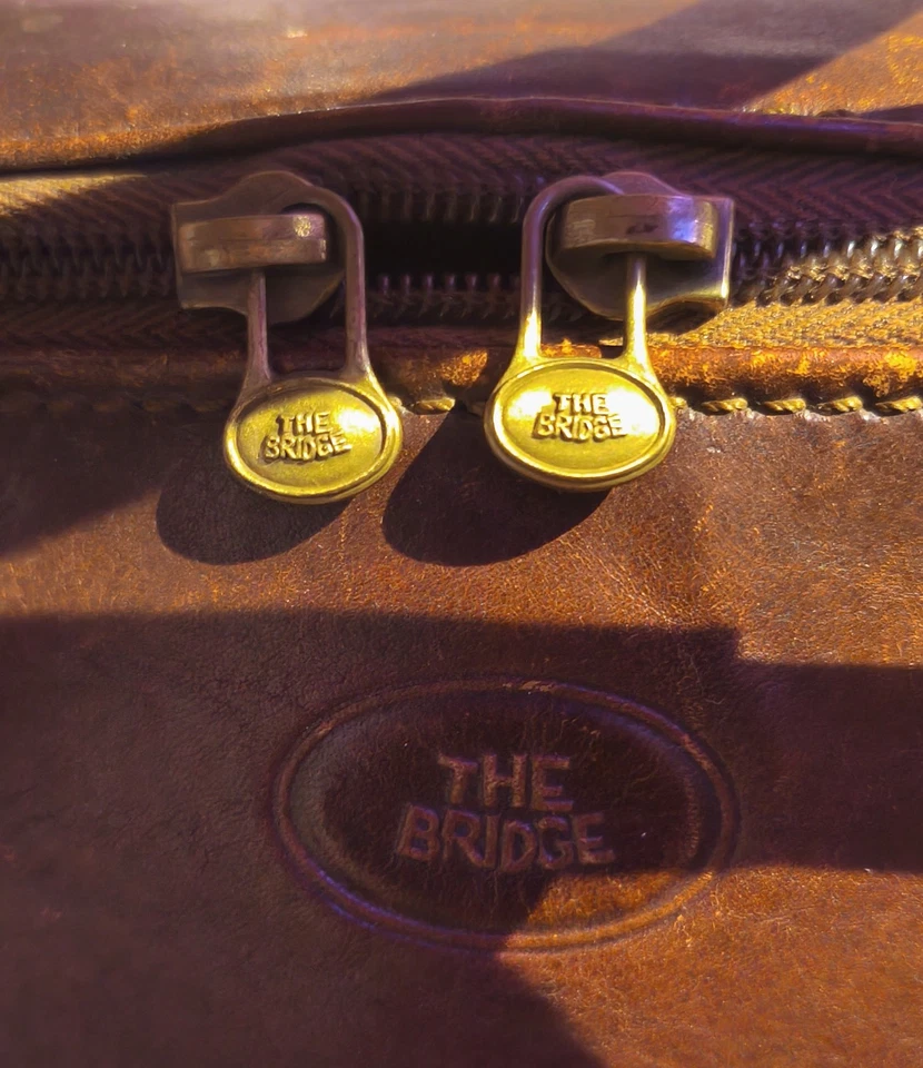 The Bridge Reisetasche / Weekender – echtes Leder – Vintage ca. 1980er ORIGINAL - Bild 2 von 4