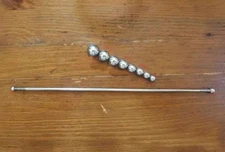 Saxophone Neck Repair Tools Kit Parts - stainless dent ball 10pcs 1 dent rod USA