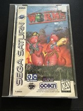 Ocean Worms Sega Saturn 1996 Strategy w/ Manual NTSC-U/C KA Kids to Adults