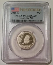 2015 S Clad Kisatchie NP Quarter Proof PR69 DCAM PCGS First Strike