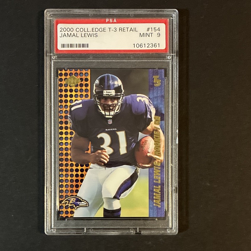 Collector's Edge 2000 T3 Retail Jamal Lewis Ravens #154 RC PSA 9 Graded